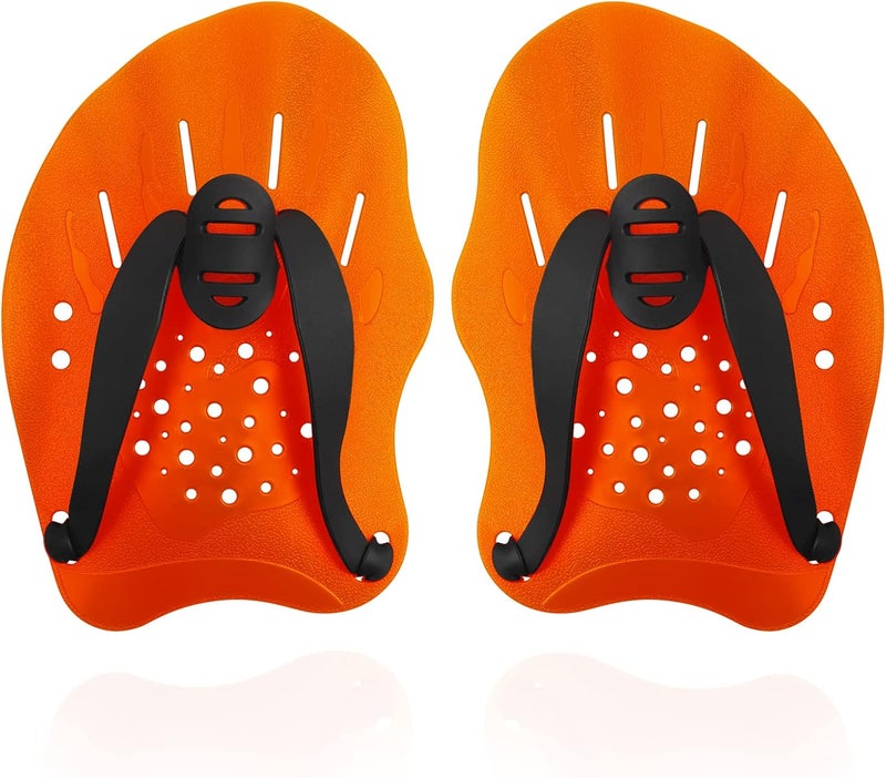 Grstltd Swimming Paddles for Hands, Swimming Training Hand Paddles with Adjustable Straps, Swim Paddles for Adult Children Unisex Professional Swimming Accessories - 1 Pair - Image 1